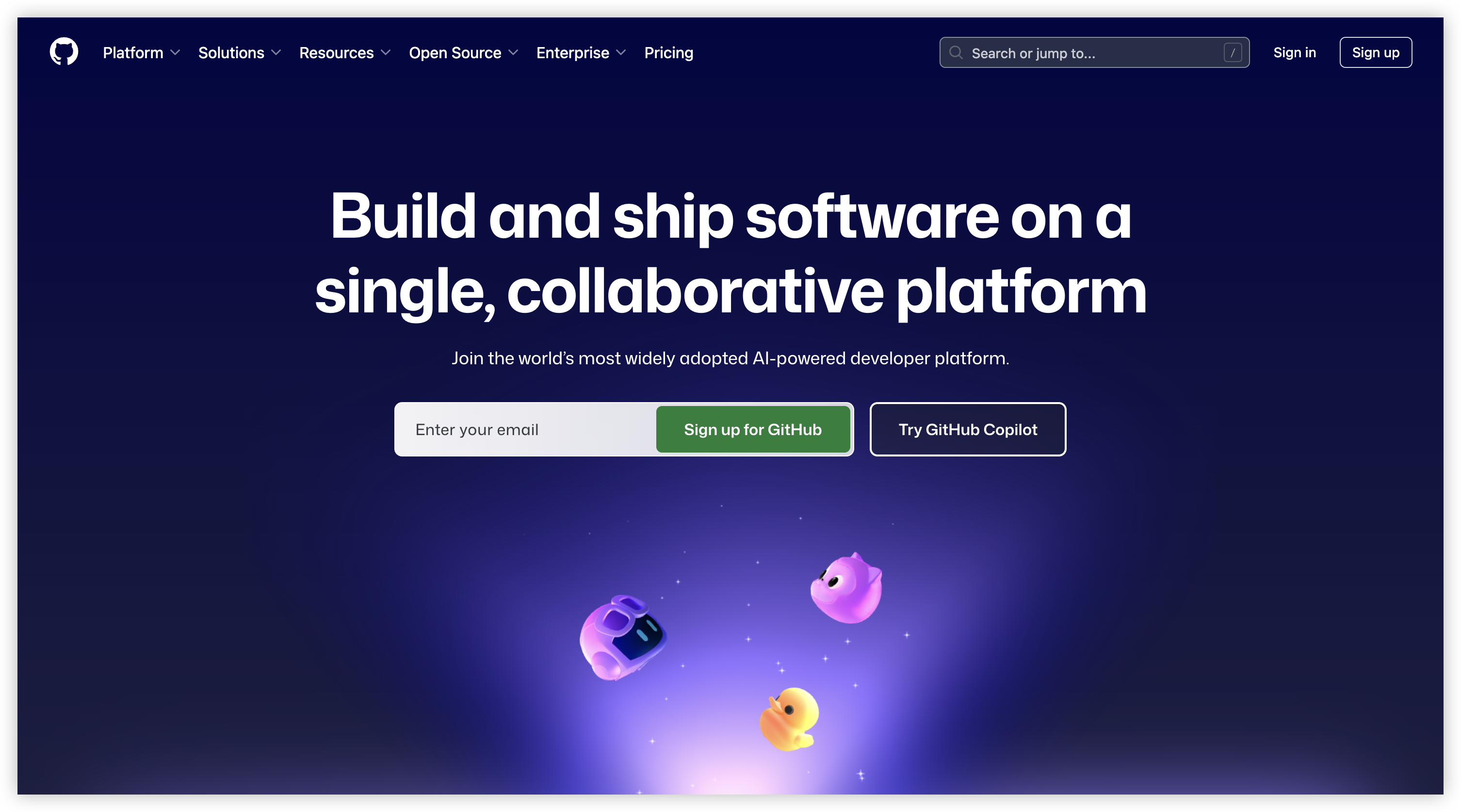 Sign Up GitHub