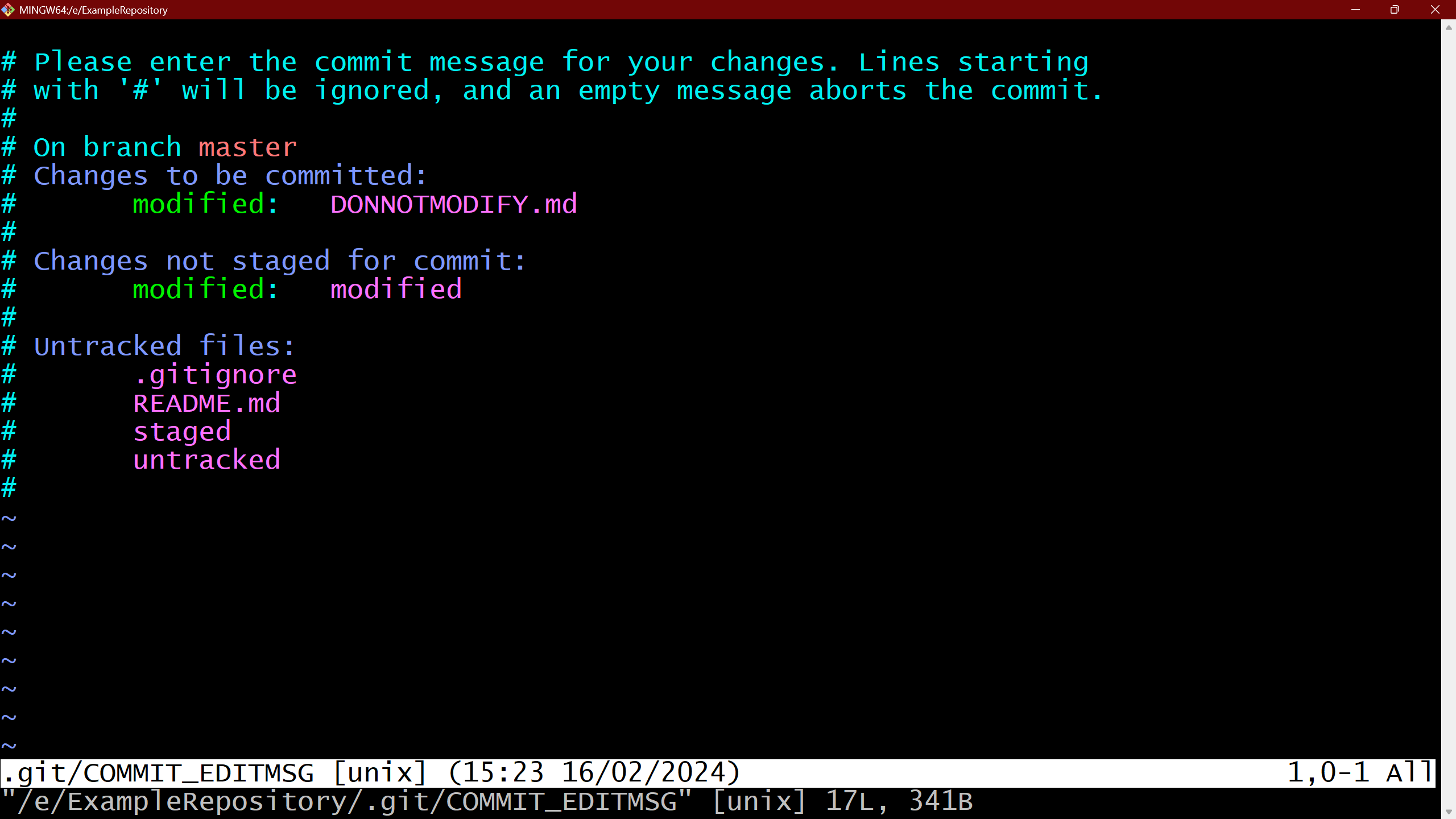 Git Commit Message