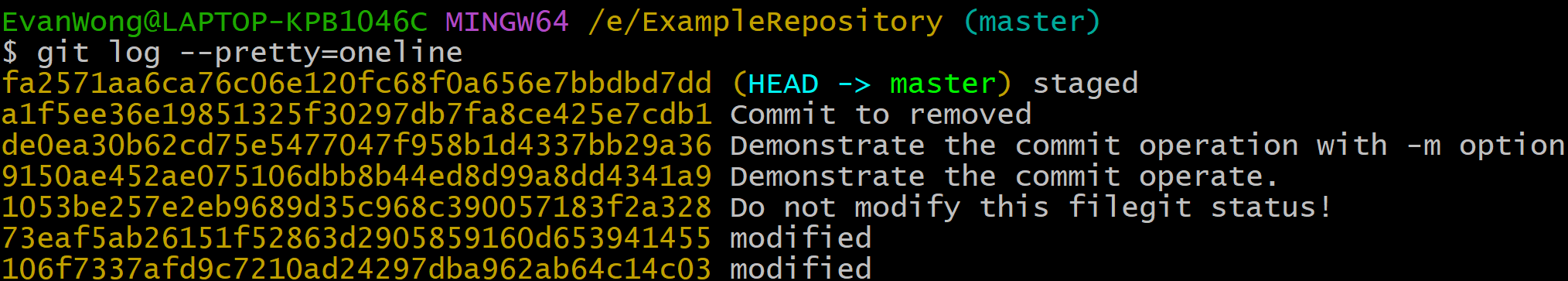 Git Log Preety