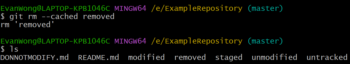 Git Remove Cached